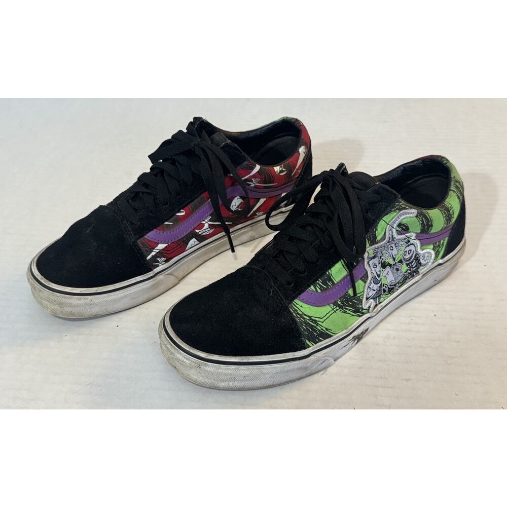VANS Disney Old Skool Nightmare Before Christmas Lock Shock Barrel Shoes 9.5/11